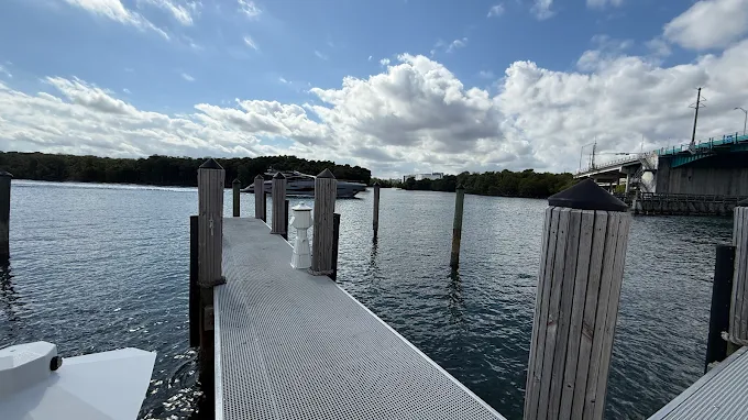 Sunset perspective along the SIB JCC dock
