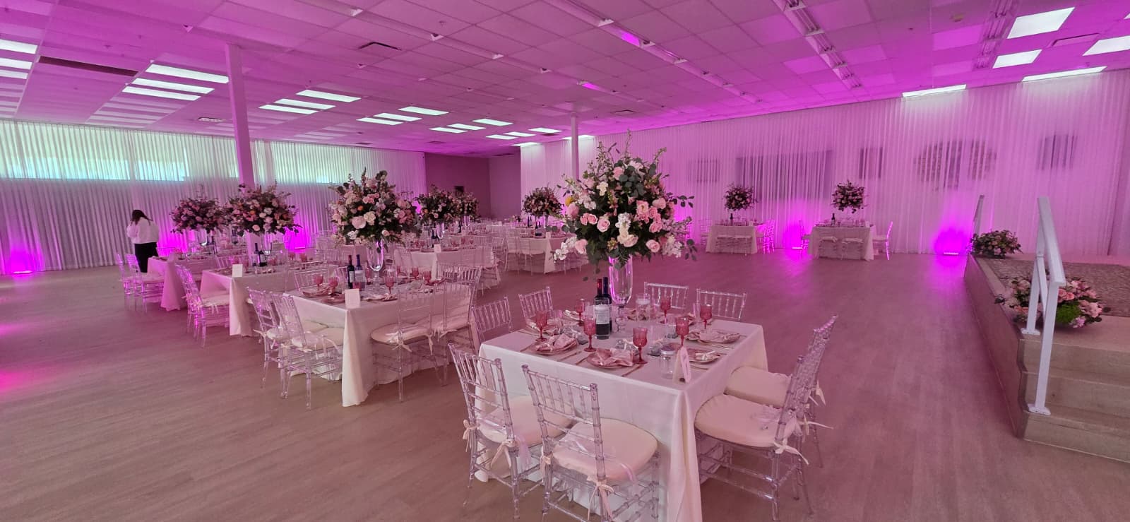 Wide view of the Israeli Center ballroom